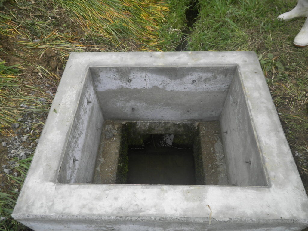 簡易ゲート着工前
溜枡内